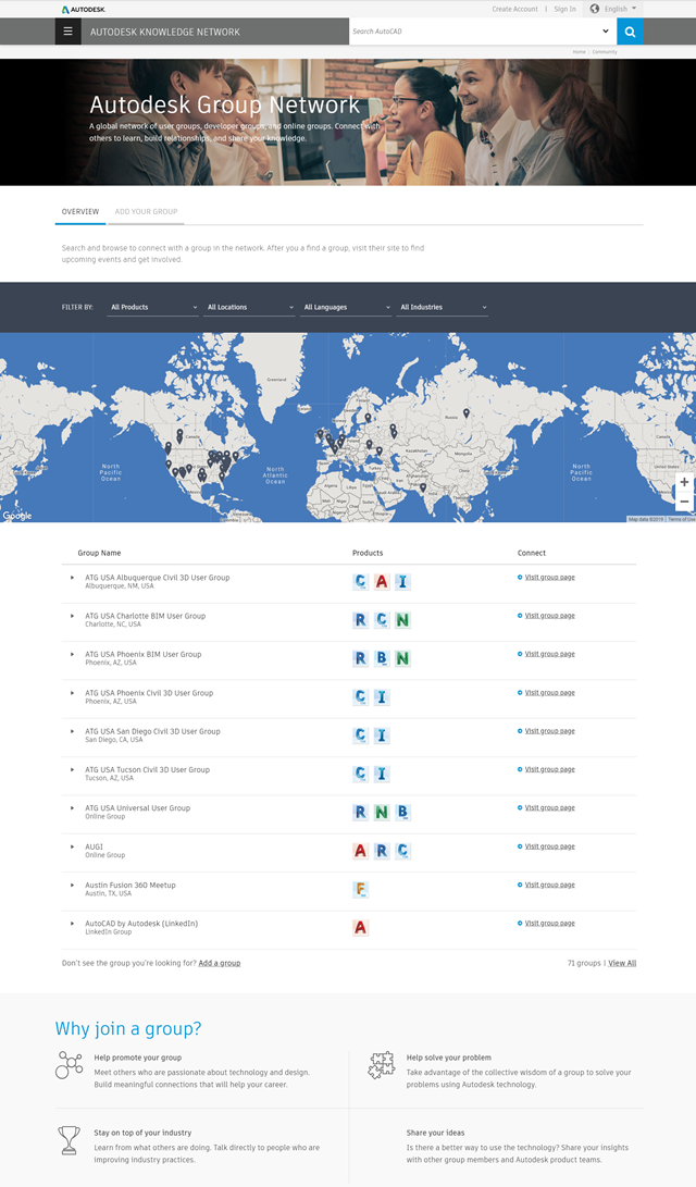 The Autodesk Group Network