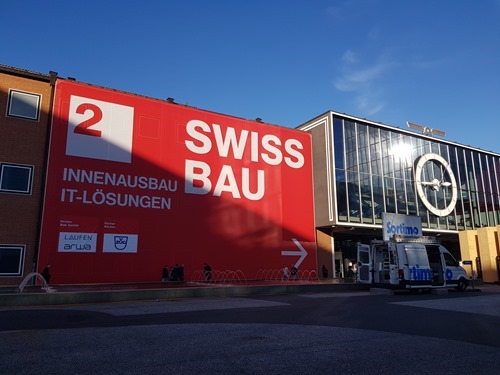 Arriving at Swissbau