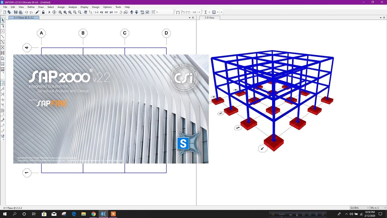 SAP2000 v22 Download Install Sample Foundation Modeling Revit news