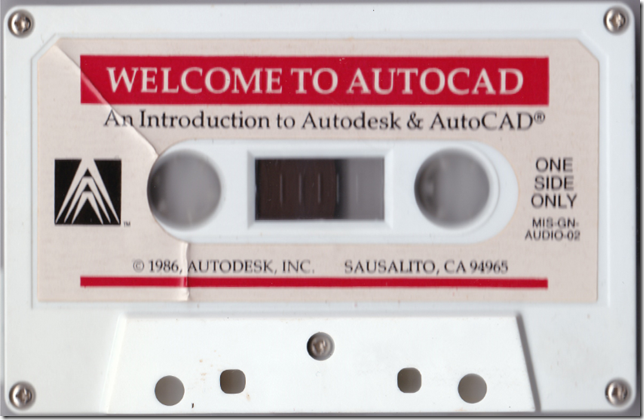Learn AutoCAD Cassette from 1986