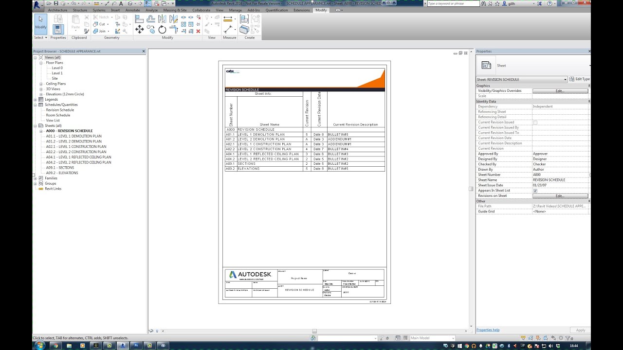Modifying Schedule Appearance In Revit 2016 - Revit news Modifying Schedule Appearance In Revit 2016 - Revit news