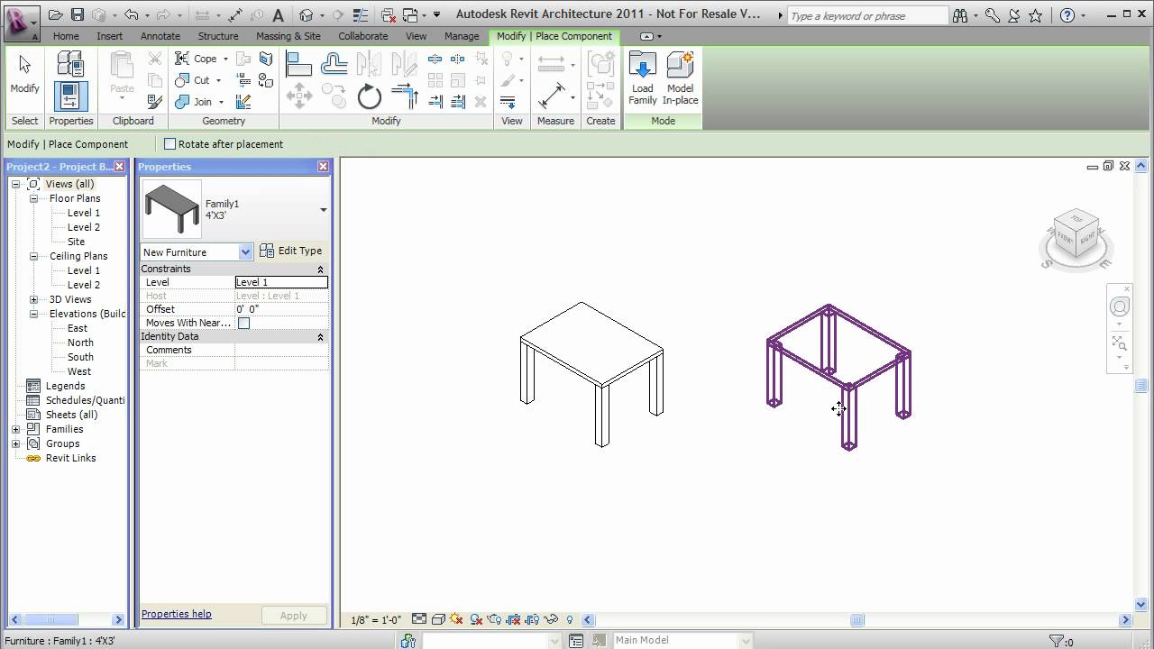 how to add revit families