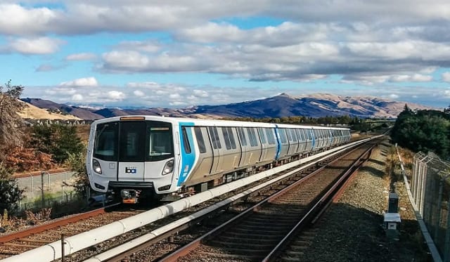 Bay Area Rapid Transit (BART), which connects the San Francisco Peninsula with Oakland, Berkeley, Fremont, San Jose, Walnut Creek, Dublin/Pleasanton and other cities in the East Bay, is set for a $798 million upgrade with the latest communications-based train control systems from Hitachi Rail STS. (Image courtesy of BART.)