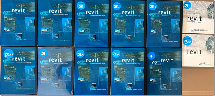 Early Revit CD-ROMs