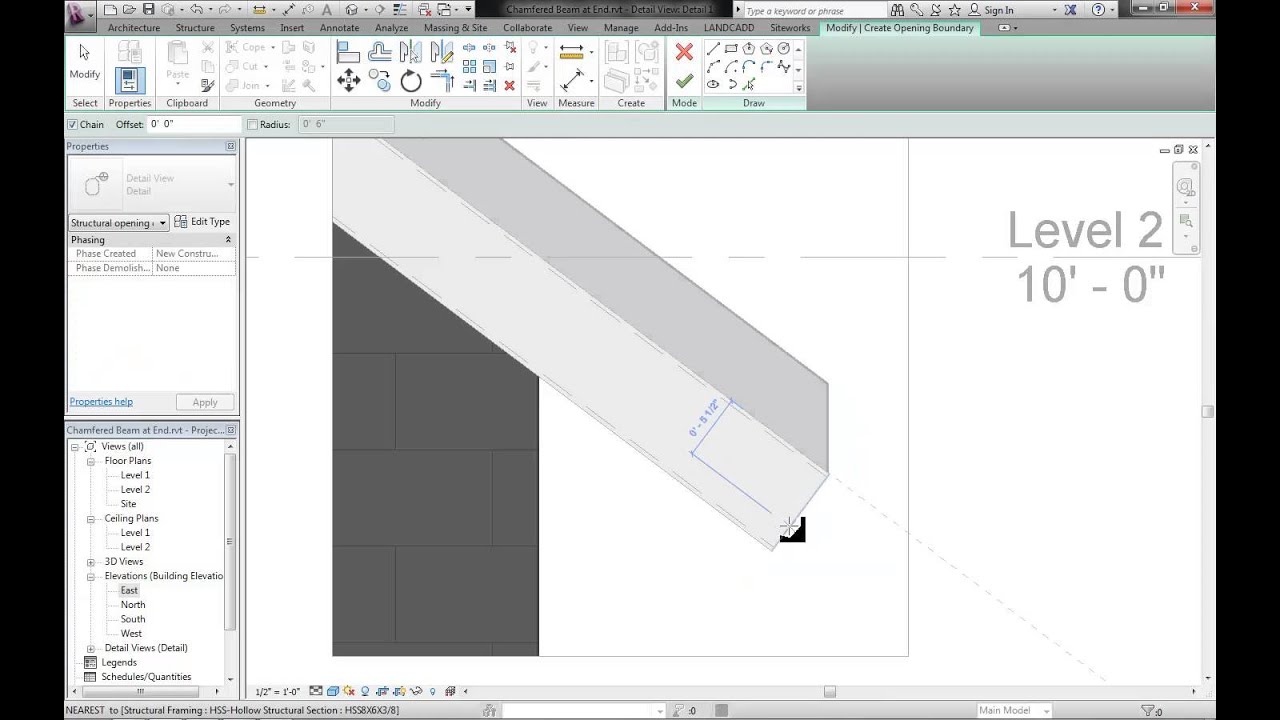 Chamfered or Fillet Beam Ends Revit news