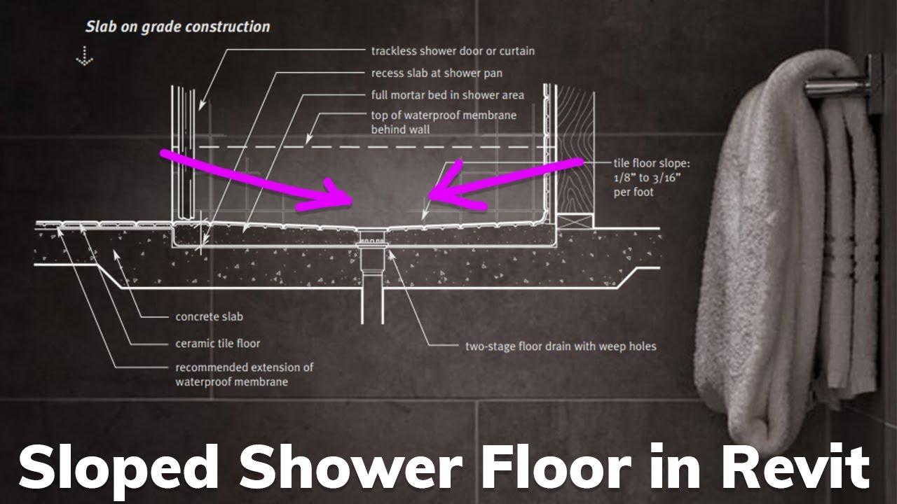 Sloped Shower Floor / Drain in Revit (Quick Tip Edition) Revit news