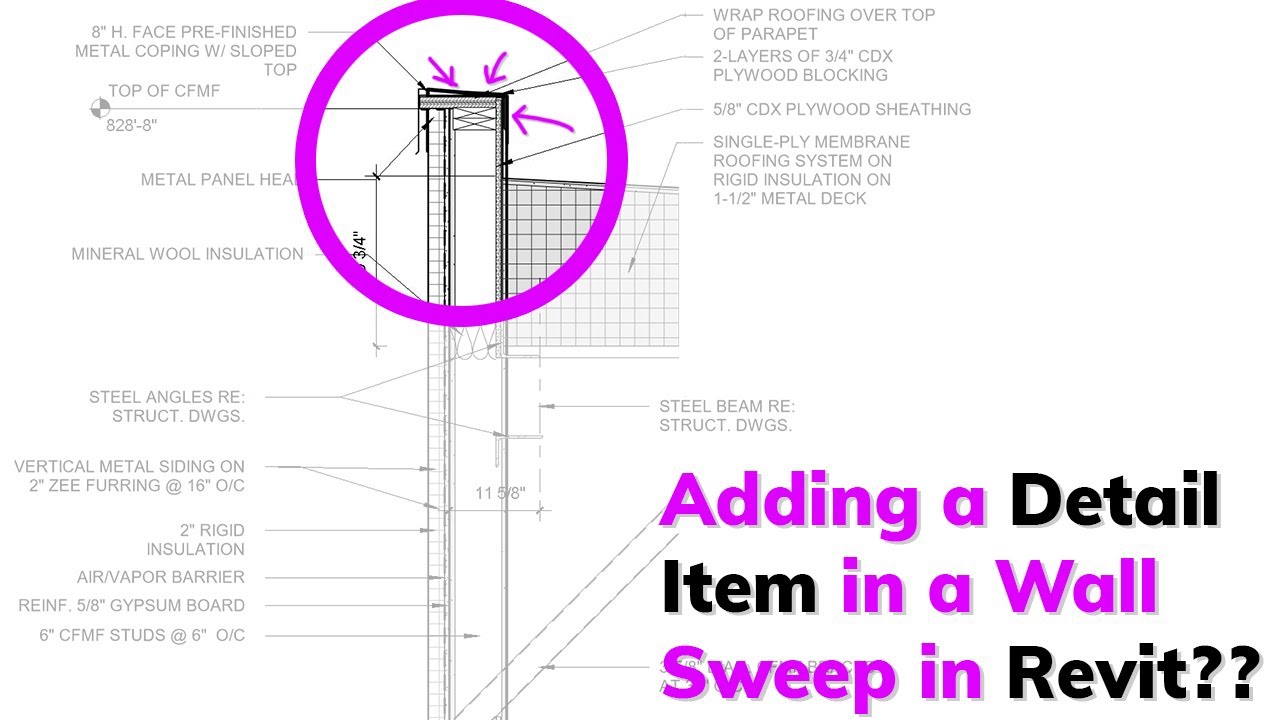 Adding a Detail Item in a Wall Sweep in Revit?! Revit news