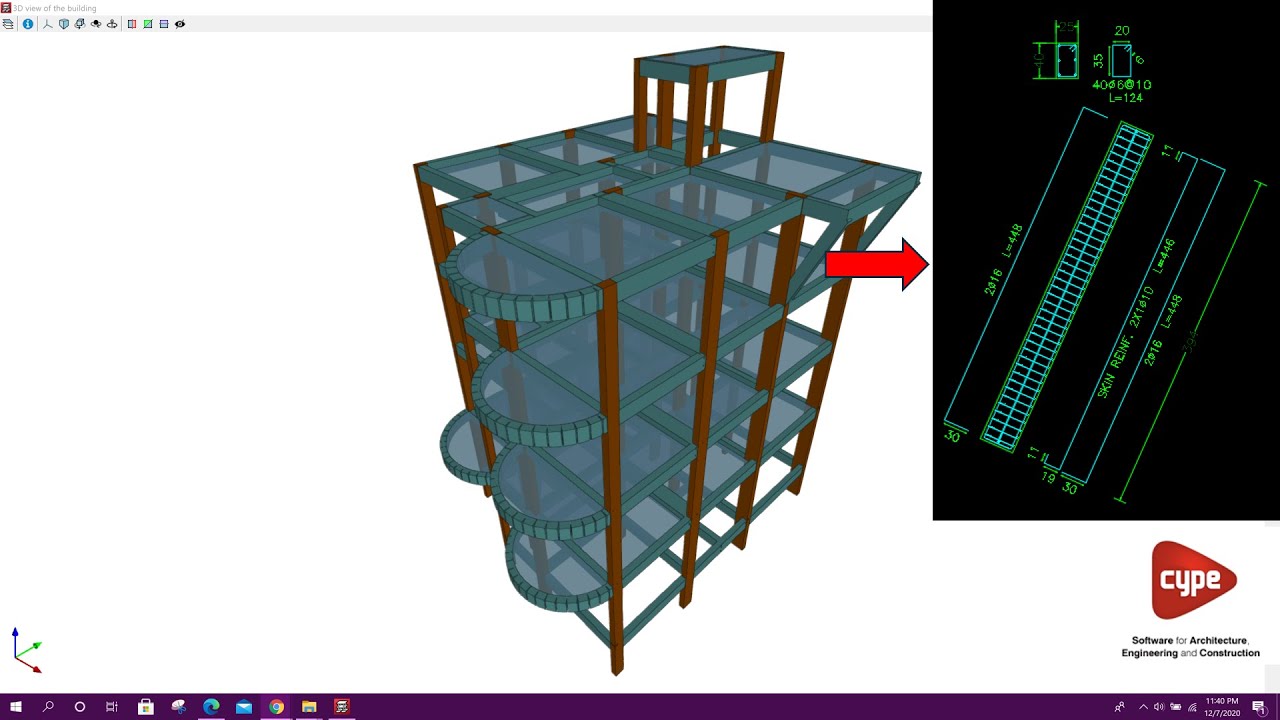 Inclined or Slanted Column Design CypeCad 2021 Revit news