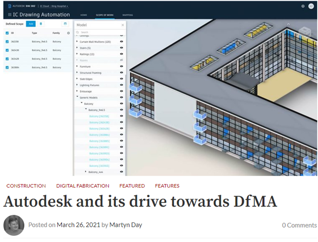 Autodesk and its drive towards DfMA
