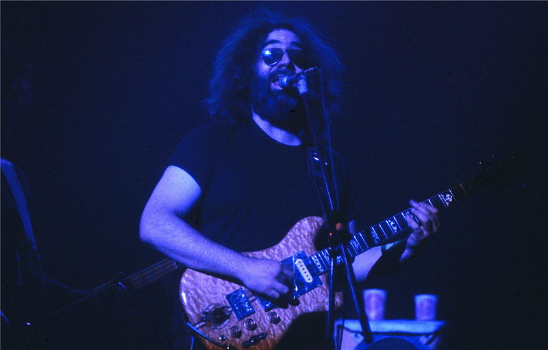 Wikimedia: Jerry Garcia, Grateful Dead, May 10 1980, Hart Civic Center, New Haven, CT.