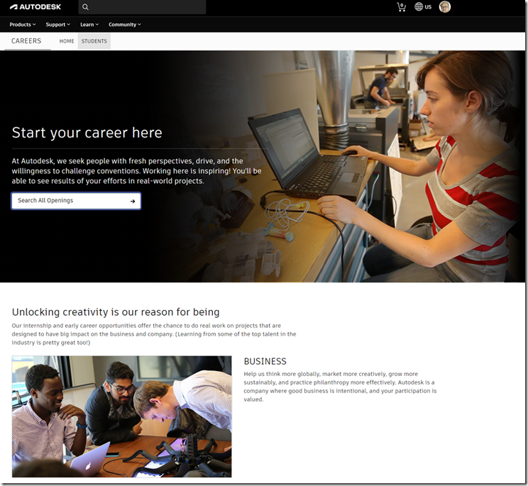 Autodesk Jobs for Students