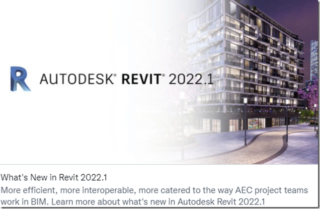 What’s New in Revit 2022.1