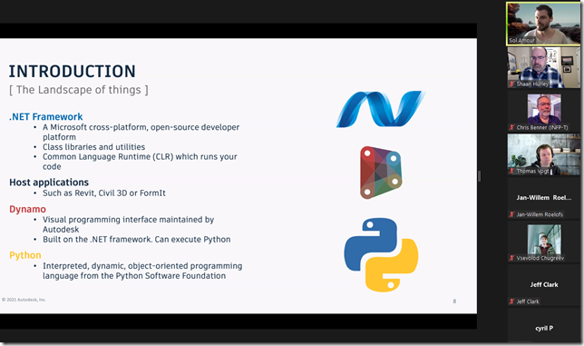 Autodesk Community Conversation Snakes on a (Dynamo) Plane Resources and Recording