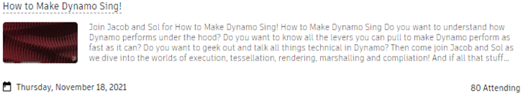 Autodesk Community Conversation - Making Dynamo Sing