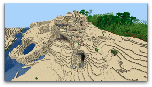 A VASA path in Minecraft