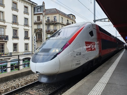 TGV from Geneva to Paris