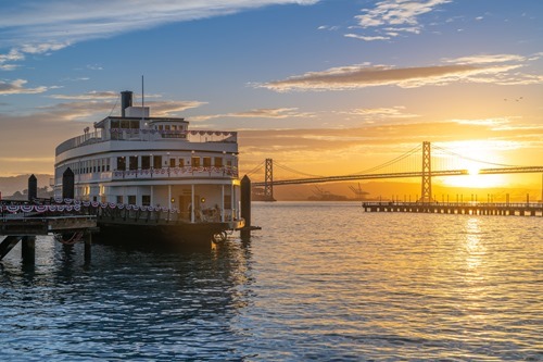 The Klamath Ferry at sunrise