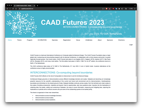CAAD Futures 2023